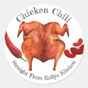 Home Canning Business Chicken Chilli Food Label