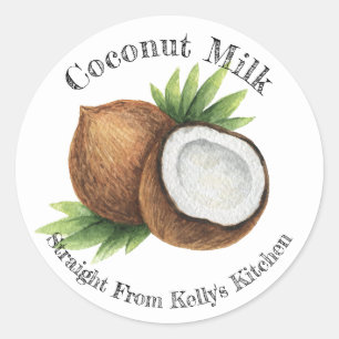Home Canning Business Coconut Milk Food Label