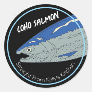 Home Canning Business Coho Salmon Modern Label
