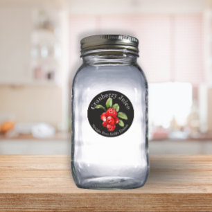 Home Canning Business Cranberry Juice Food Label