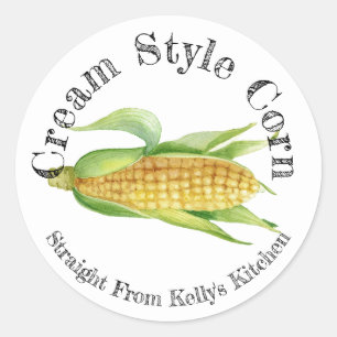 Home Canning Business Cream Style Corn Food Label