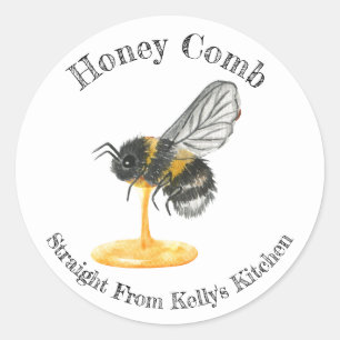 Home Canning Business Honey Comb Food Label