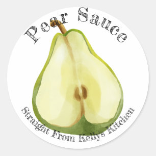 Home Canning Business Pear Sauce Food Label