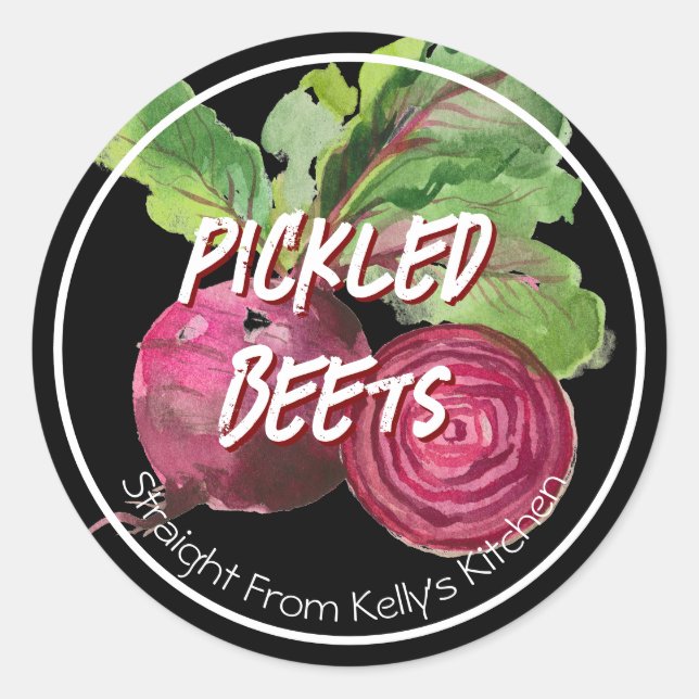 Home Canning Business Pickled Beets  Label (Front)