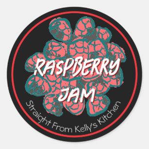 Home Canning Business Raspberry Jam Modern Label