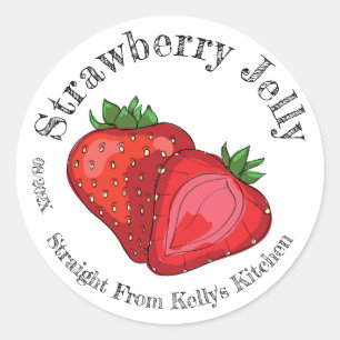 Home Canning Business Strawberry Jelly Label Date