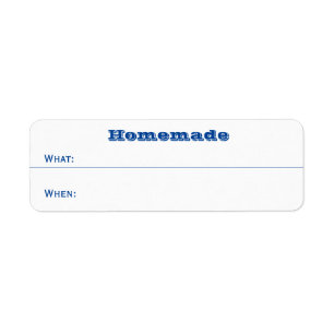 Home Canning Homemade Mason Jar Lid Dated Food Return Address Label