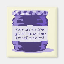 Home Canning Humor Retro Purple Jelly Jar Kitchen