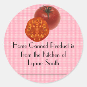 Home Canning Labels -- with tomotoes