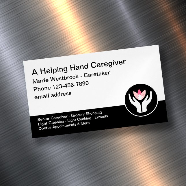 Home Caregiver C.N.A. Business Card Magnet (Creator Uploaded)