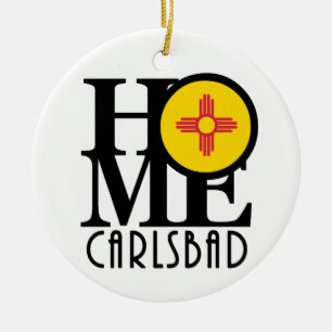 HOME Carlsbad New Mexico Ceramic Ornament