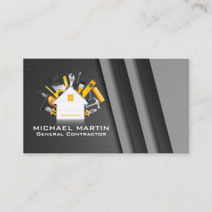 Home Carpentry Tools   General Contractor Business Card