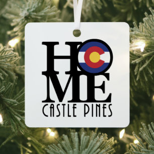 HOME Castle Pines Colorado Metal Tree Decoration