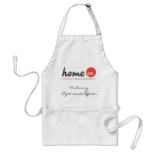 Home CEO Apron (White) Culinary Experience Officer