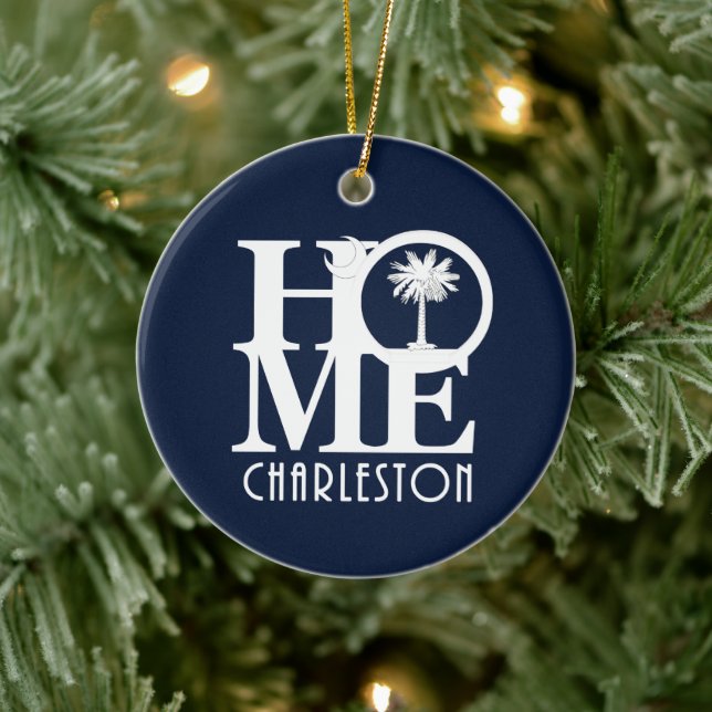 HOME Charleston SC Ceramic Ornament (Tree)