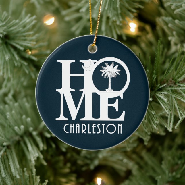 HOME Charleston SC Ceramic Ornament (Tree)