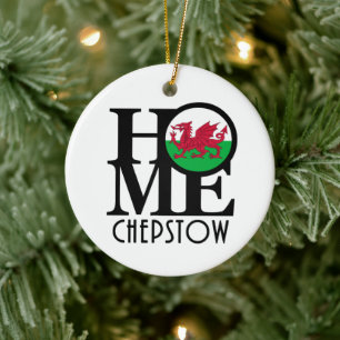 HOME Chepstow Wales Ceramic Ornament