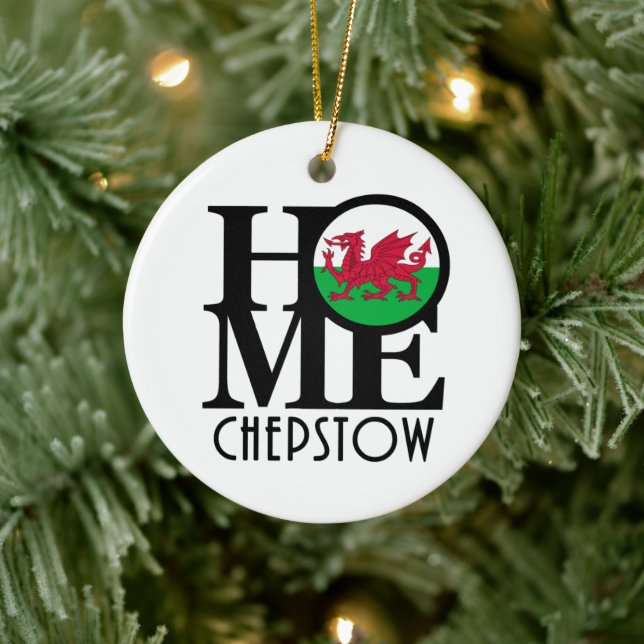 HOME Chepstow Wales Ceramic Ornament (Tree)