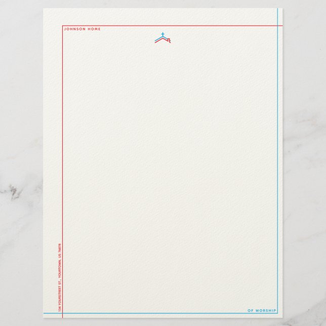 Home Church Custom Letterhead (Front)