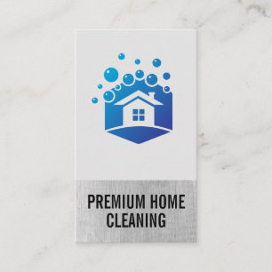 Home Cleaners   Maid   House Bubbles Business Card