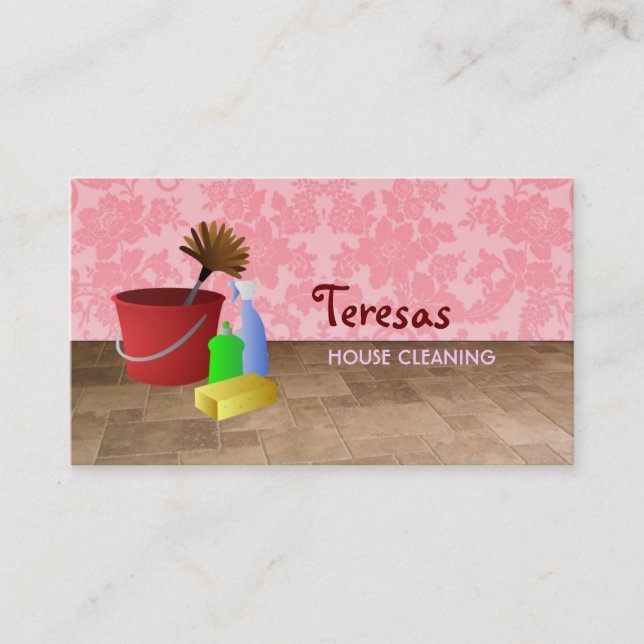 home cleaning business cards (Front)