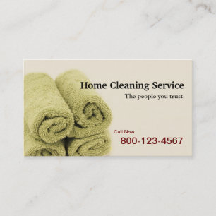 Home Cleaning Service Business Card