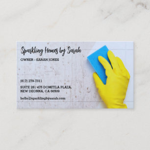 home cleaning service business cards house cleaner