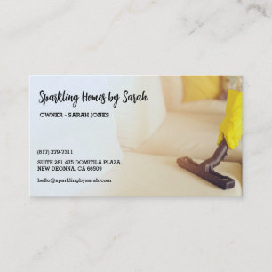 home cleaning service business cards house cleaner