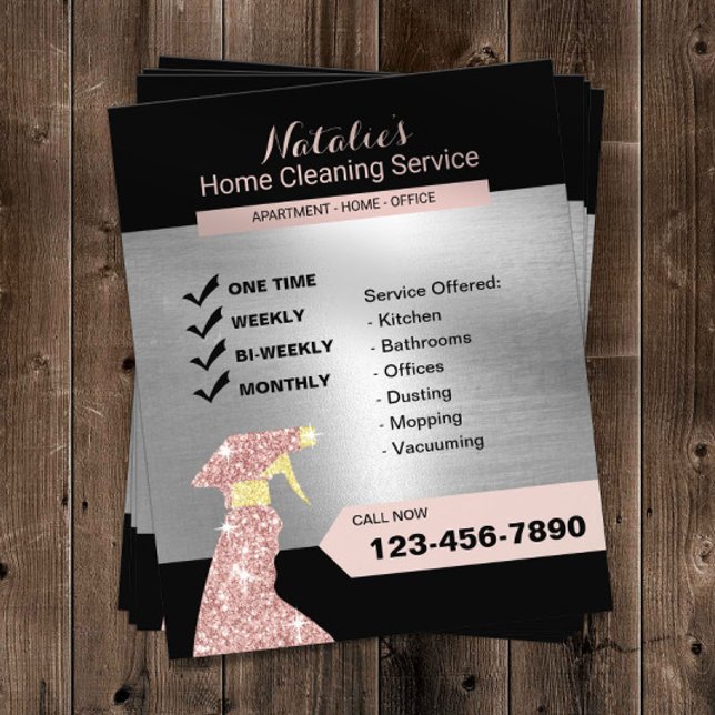 Home Cleaning Service Professional House Keeping Flyer (Creator Uploaded)