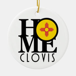 HOME Clovis New Mexico Ceramic Ornament