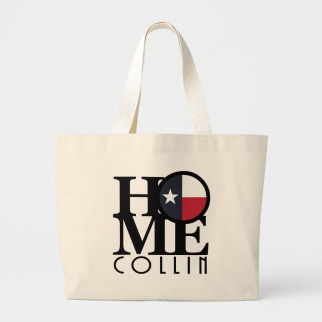 HOME Collin Texas Large Tote Bag (Front)