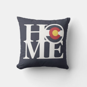 HOME Colorado OUTDOOR Throw Pillow Indigo Blue
