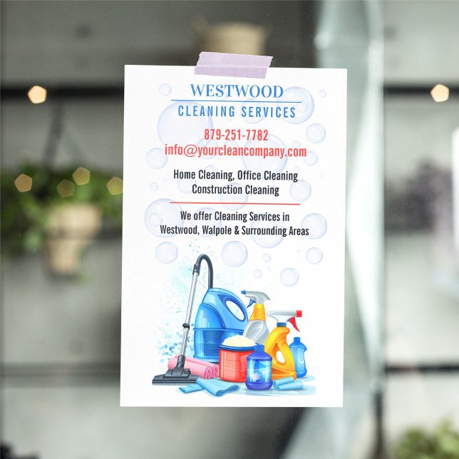 Home & Commercial Cleaning Services Flyer Template (Creator Uploaded)