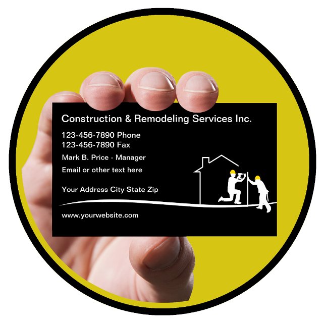Home Construction And Remodeling Business Card (Creator Uploaded)