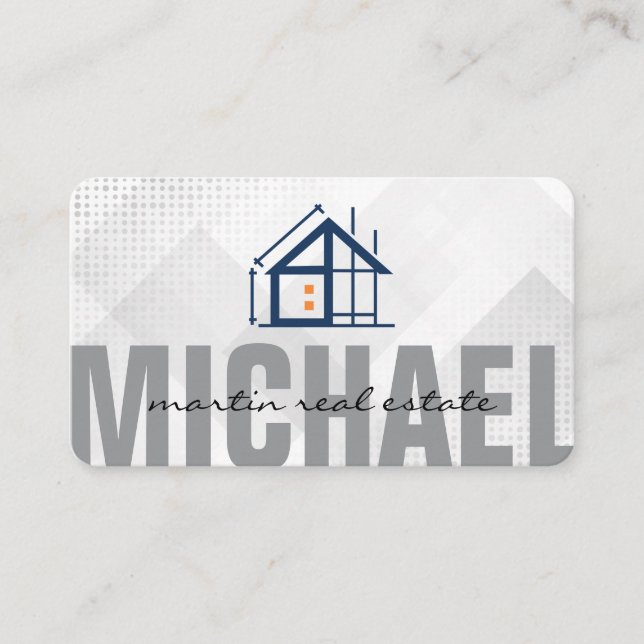 Home Construction | Building Properties Business Card (Front)