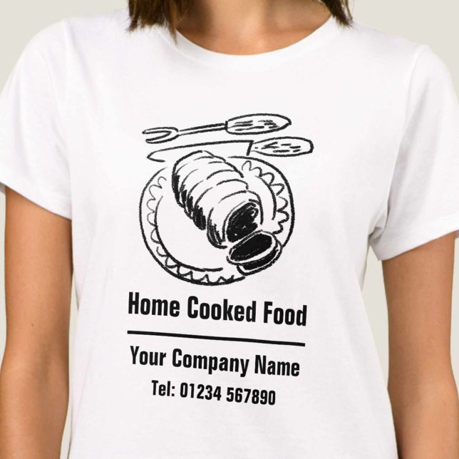 Home Cooked Food & Cooked Meals Business. T-Shirt (Creator Uploaded)