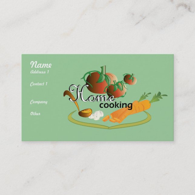 home cooking II Business Card (Front)
