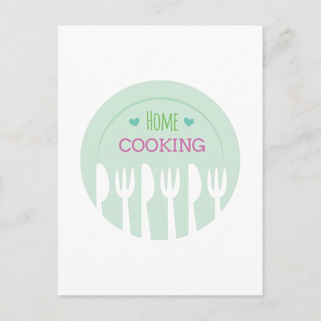 Home Cooking Postcard (Front)