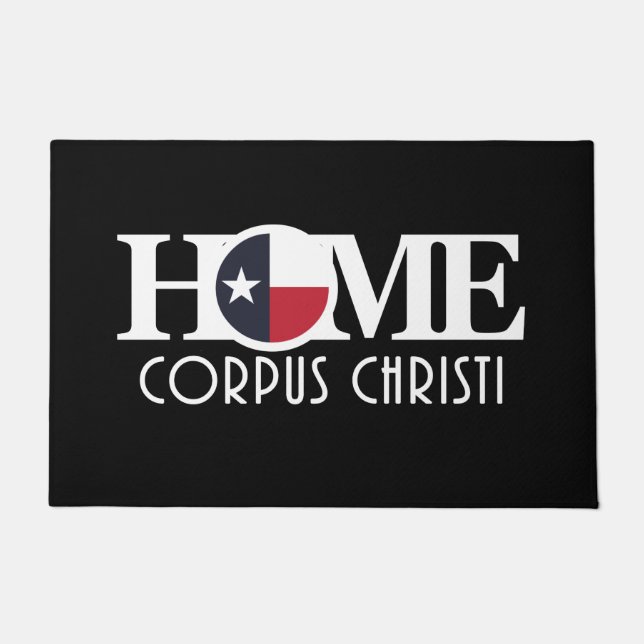 HOME Corpus Christi Texas Doormat (Front)