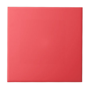 Home Decor Accents Bright Salmon Pink Ceramic Tile