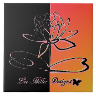 Home Decor Accents Sunrise Coral Ceramic Tile