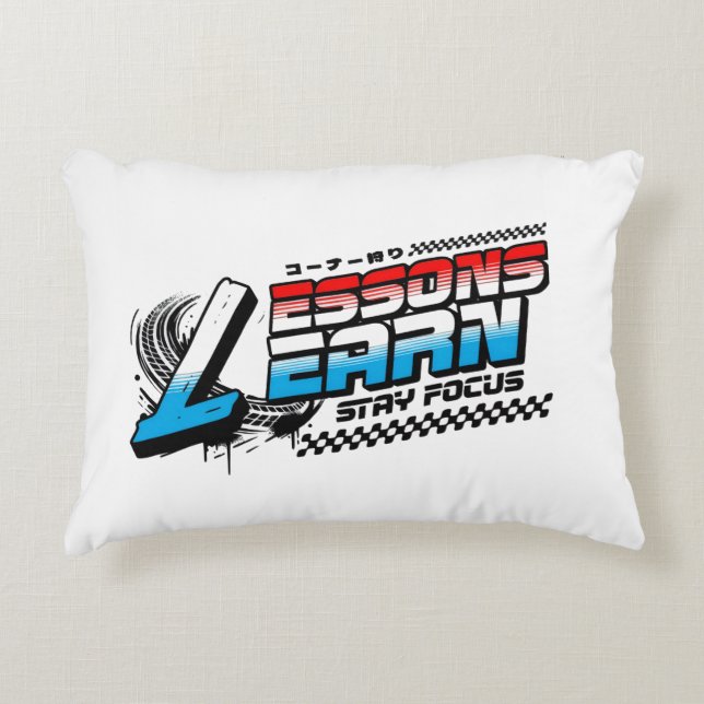 HOME DECOR FOCUS LESSONS LEARN ACCENT PILLOW (Front)