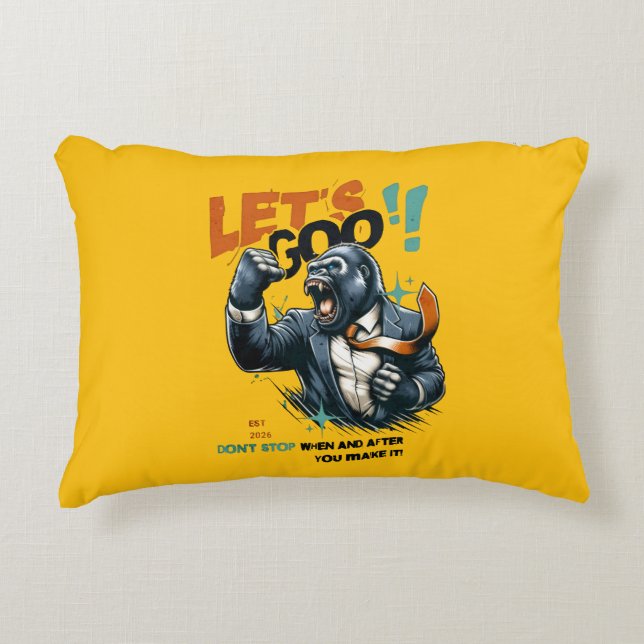 HOME DECOR LET'S GOO LESSONS LEARN ACCENT PILLOW (Front)