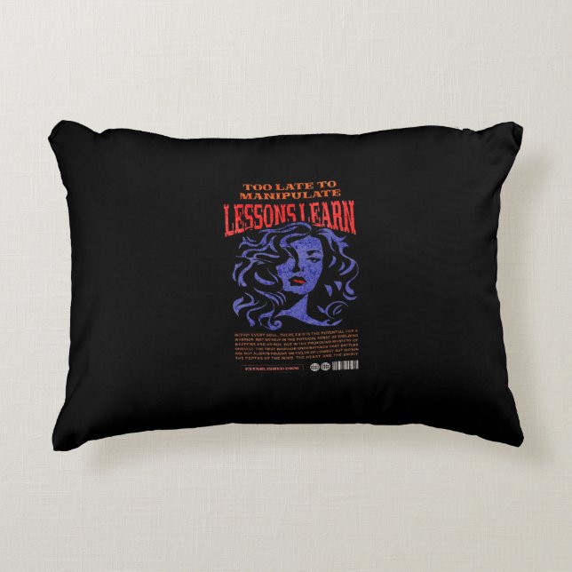 HOME DECOR MANIPULATE LESSONS LEARN ACCENT PILLOW  (Front)