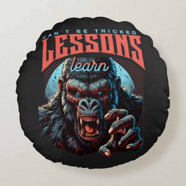Home Decor Wise Gorilla Lessons Learn Pillow  (Front)