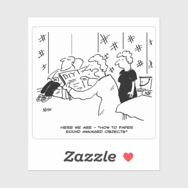 Home Decorating Cartoon. Funny (Sheet)