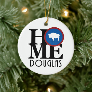 HOME Douglas Wyoming Ceramic Ornament