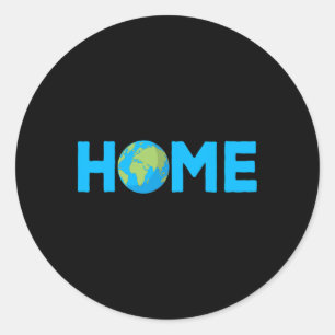 Home Earth - Protect The Planet - Environmental Aw Classic Round Sticker