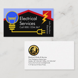 Home Electrical Cable Building Business Card