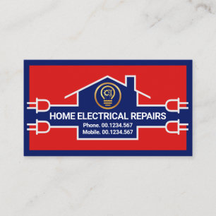 Home Electrical Circuit Wiring Business Card